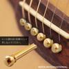 Seiya Brass Bridge Pin Set Gold Acoustic SBP-01