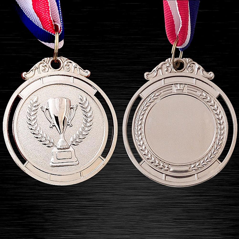 20-5Pcs Zinc Alloy Gold Silver Bronze Winner Medals Gold Silver Bronze Prizes Award Medals 2 Inches Round with Neck Ribbon