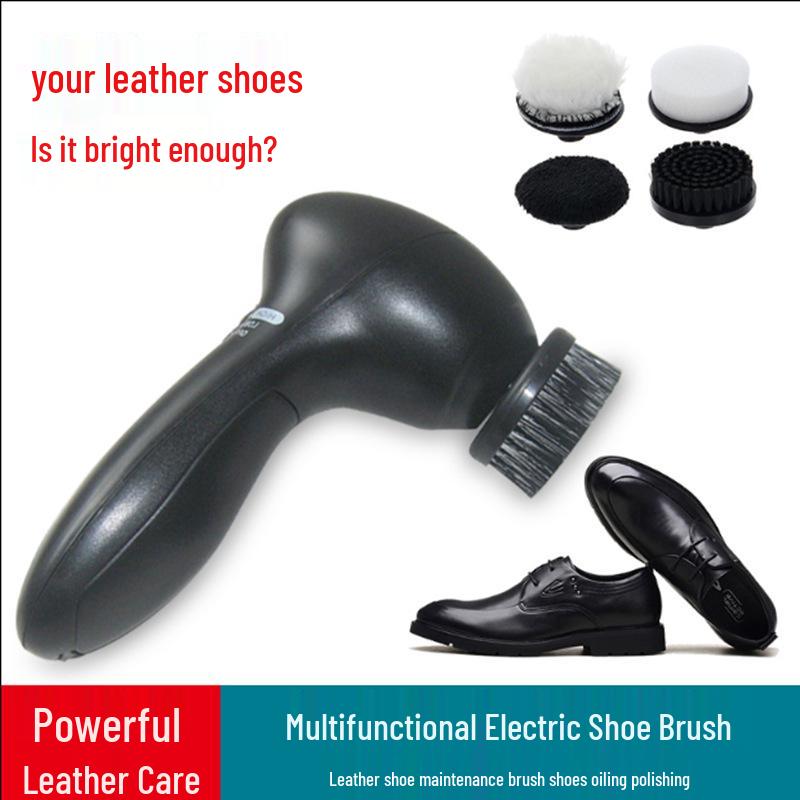 Compact Electric Shoe Polisher - Handheld & Automatic Leather Care for Home & Travel