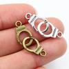 10pcs Charms Handcuffs Freedom 30x10mm 42x15mm Making Pendant fit,Vintage Bronze Tibetan Silver color,DIY Jewelry Supplies