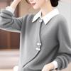 2024 Winter Women's Versatile Warm National Style Knitted Base Layer Sweater