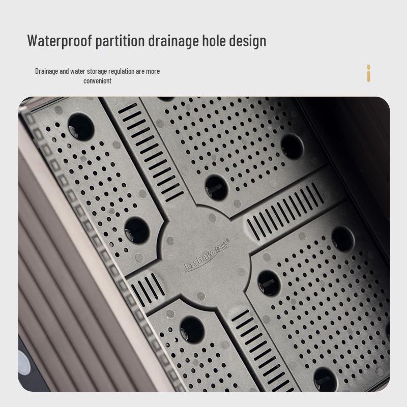 Oushuomai Głęboka Prostokątna Skrzynka Ogrodowa z 6 Przegrodami