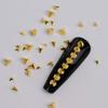 6Grids 3D Punk Metal Rivet Nail Charms Black/Silver Round Cone Studs Alloy Nail Jewels Decoration DIY Crafts Manicure Supply