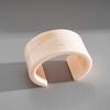 DIEZI New Fashion Hip Hop Beige Resin Acrylic Bangles Ethnic Geometric Wide Cuff Bangles For Women Men New Bracelet Jewelry