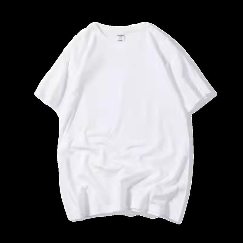 

Summer Goth Reflective Wings Short Sleeve T-shirt Men and Women Couple K-style Trendy Hip Hop Loose Plus Size Half Sleeve Pure White S