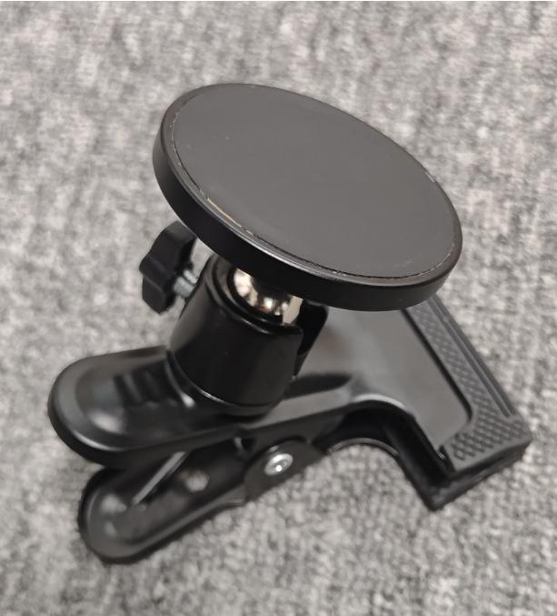 Mobile Phone Desktop Mic Stand with Rotating Clip & Ball Head for Live Streaming