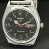 JAPAN VINTAGE REFURBISHED SEIKO 5 AUTOMATIC 6309A MENS BLACK WATCH A441349-5 Sk-a441349