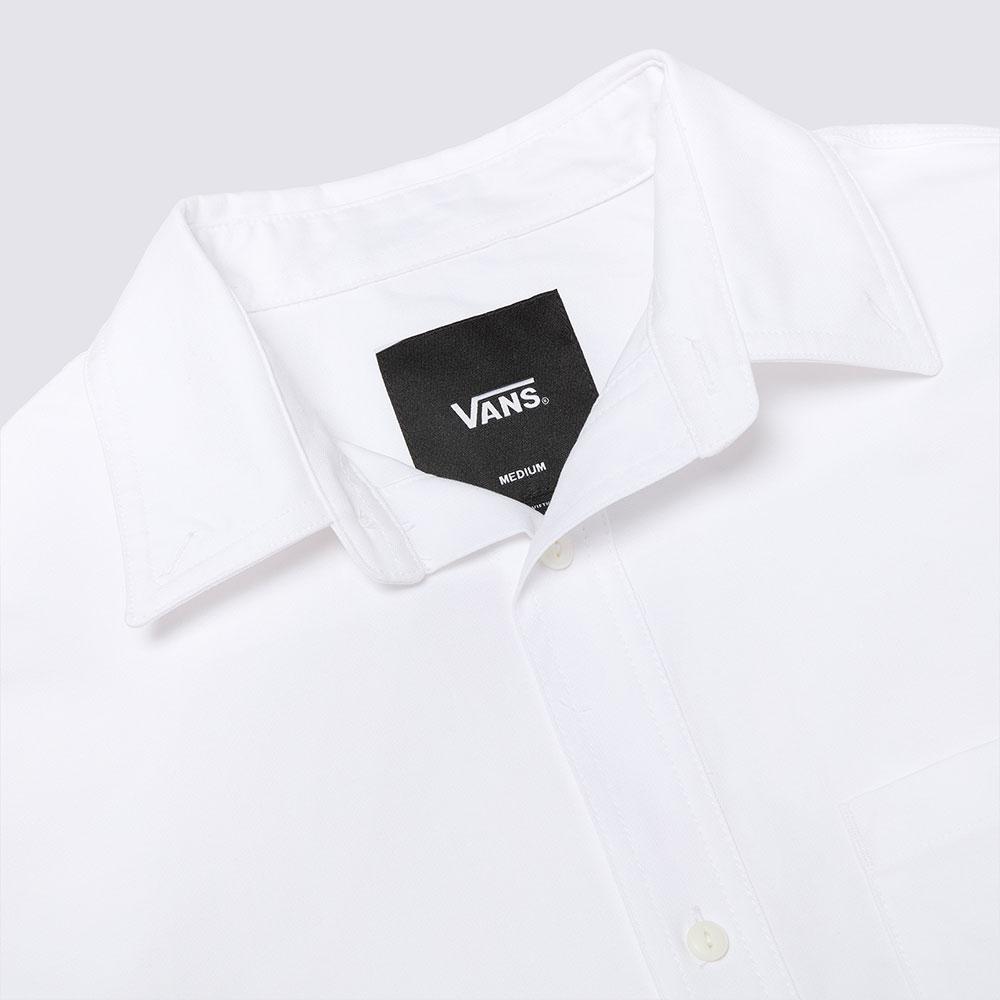 Vans Tdc Comfortable Simple Versatile Skin-Friendly Long Sleeve Shirt Unisex shirts White VN000P04WHT1