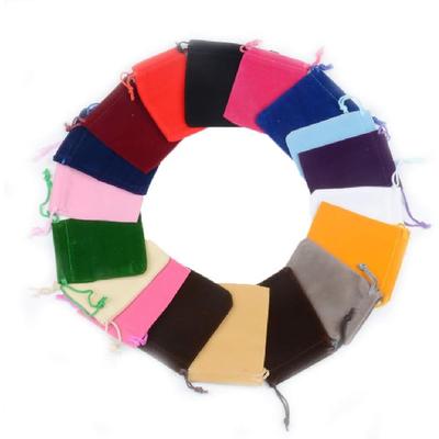 50pcs Velveteen Sack Velvet Cloth Drawstring Bags Jewelry Bags Pouches Small Candy Gift Bags for Christmas Party Wedding Event Supplies Favors Bags