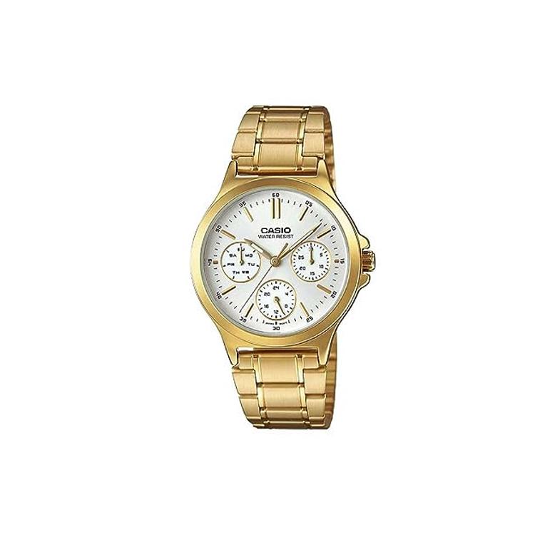 CASIO Women s Standard Series Gold Watch LTP-V300G-7AUDF Gold Strap