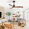 USA in Stock 52 Inch Ceiling Fan Bedroom Stylish Ceiling Fan Modern Smart Ceiling Fan with Light Remote Control