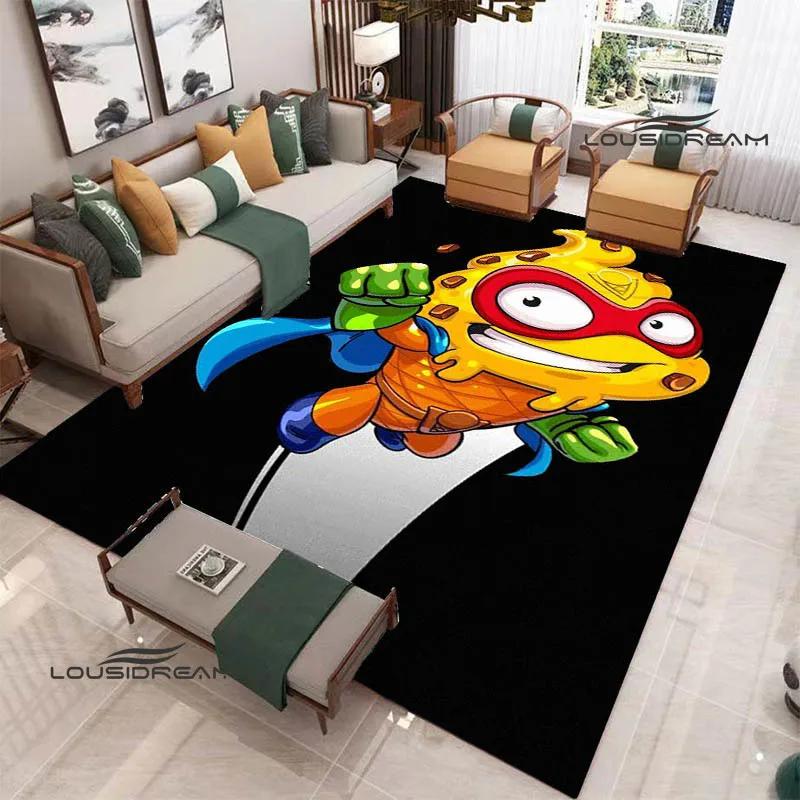 Cute cartoon Super Zings printed carpet Non-slip carpet Yoga mat door mat photography props kitchen mat area rug birthday gift