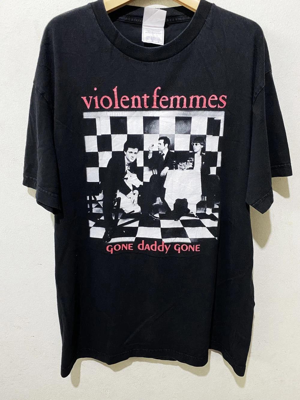Violent Femmes Band Shirt, Black Short Sleeve Unisex Tshirt Reprint S-5XL KH6896 S