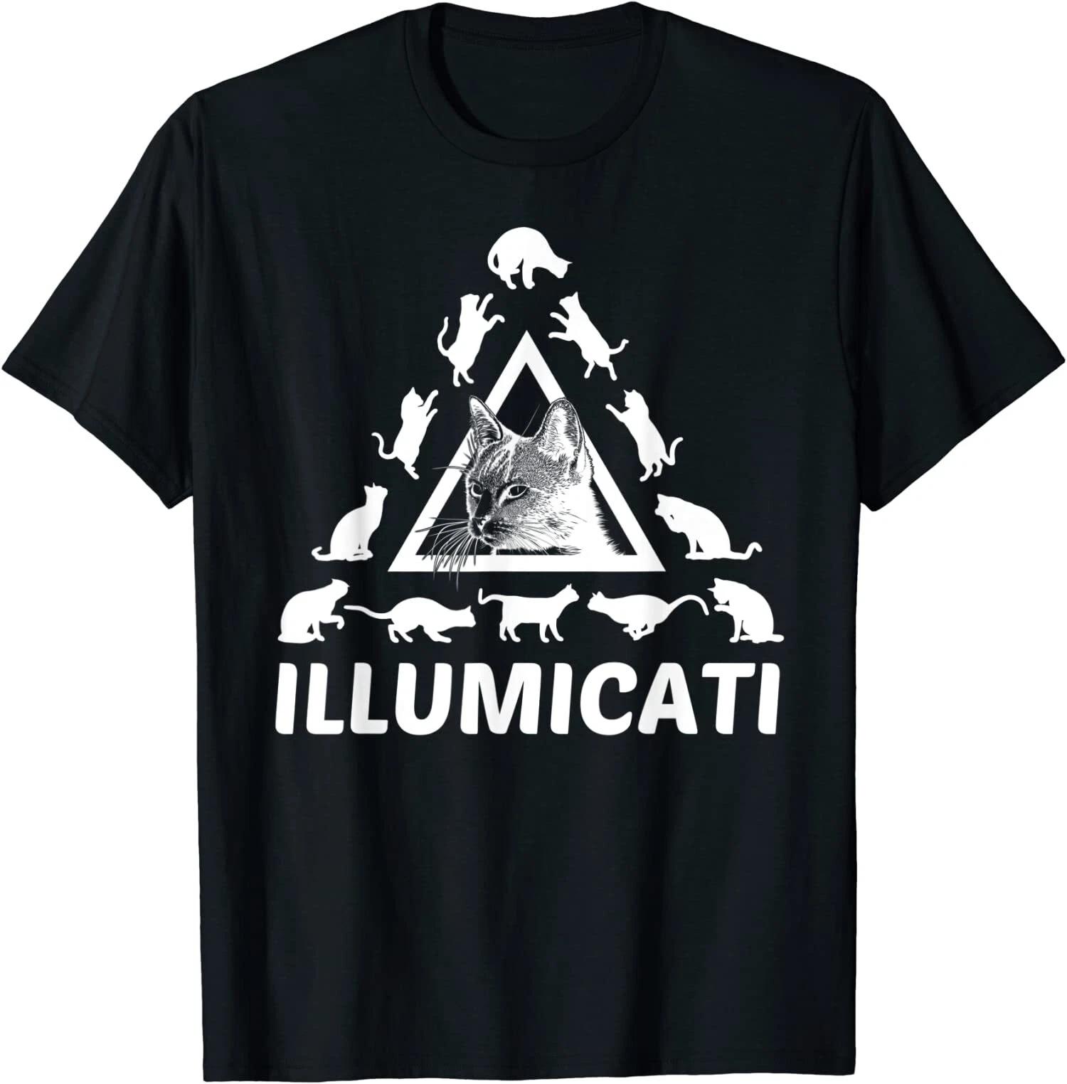 Funny Cat Society, Conspiracy Kitty, Cat Lovers T-Shirt M