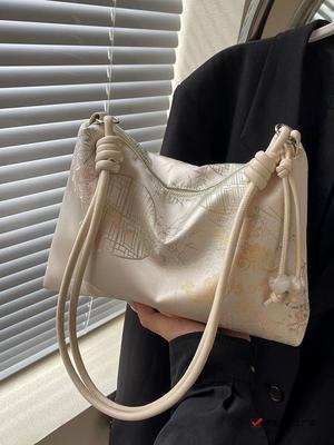 New Chinese Style Soft Surface Large-capacity Bag Women's New Summer Fashion Commuter Shoulder Crossbody Bag