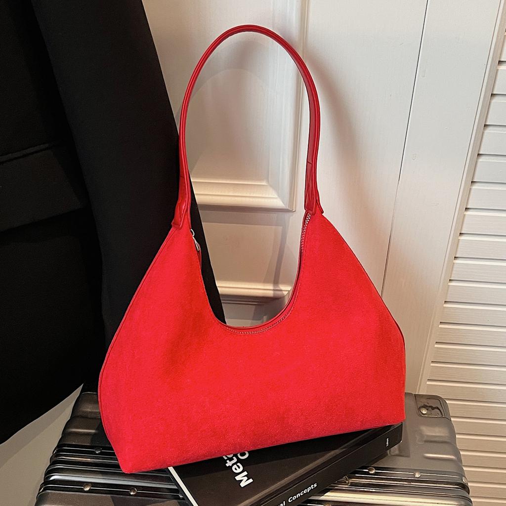 Foreign order retro matte commuter large-capacity bag women's 2025 new autumn and winter tote bag niche shoulder armpit bag