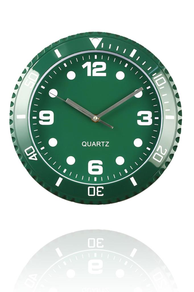 Wristwatch Style Wall Clock Khaki Green