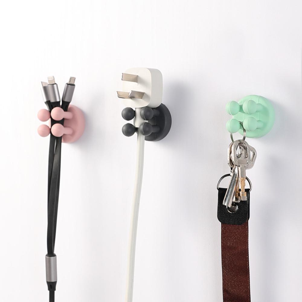 Self Adhesive Silicone Hook Bathroom Razor Holder Storage Hook Wall Shaving Shaver Shelf Toothbrush Holders Organization