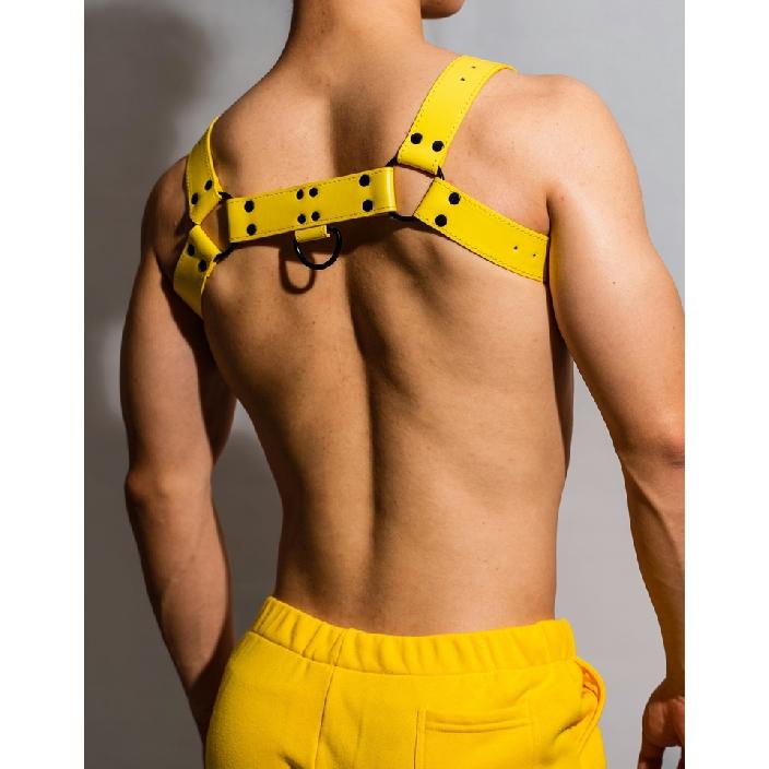 Schultergurt Leder PU verstellbar Sex dekorative Brustgurt Erotik Requisiten Muskel männliche Schlinge Homosexuell Unterhemd Harness