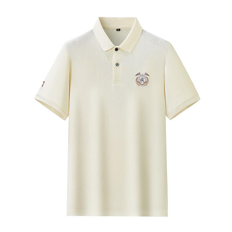 Мужская хлопковая футболка-поло с вышивкой большого размера Dibinze 3XL