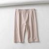 Sexy Women Cotton High Waist Elastic Pure Color Slim Knee-Length Biker Shorts Female