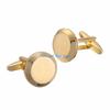 HX6F Modern Geometric Cufflinks Stylish Accessory Metal Texture for Dress Shirts