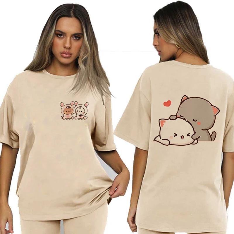 Bubu Dudu Velikost EU Topy Roztomilé tričko Manga Ženy Muži Legrační tričko Grafika Tričko pro volný čas Y2k Streetwear Kreslené gotické oblečení