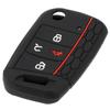 Silicone Key Fob Car Remote Cover Shell Case 4 Button Protector For Volkswagen Golf Wagon Skoda Octavia Golf Sportswagen Jetta