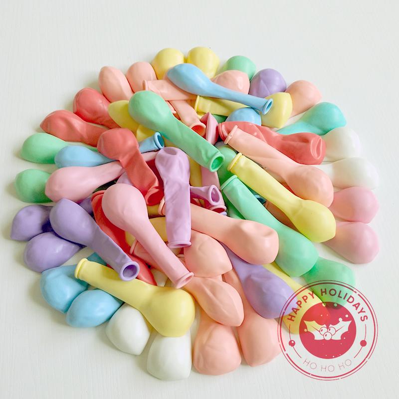 

100pc Colorful Macaroni Balloon Decoration Supplies Wholesale Wedding Birthday Party Room Scene Layout 10inch Latex Balloon Toys 10inch 100pcs