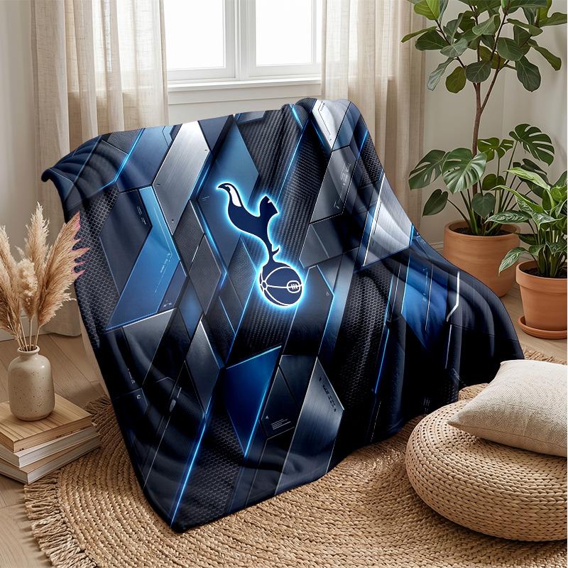 Tottenham Hotspur Theme Blanket Soft Flannel Blanket Plush Throw Blanket Cozy Sofa Bed Blanket for Home Decor