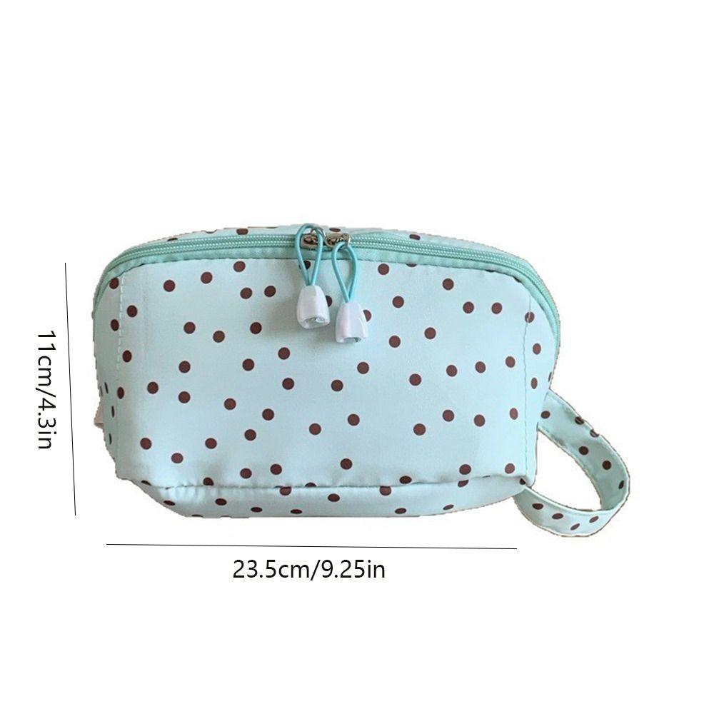 Large Capacity Polka Dot Makeup Bag Portable Toilet Bag Fashion Cosmetic Bag Women Outings