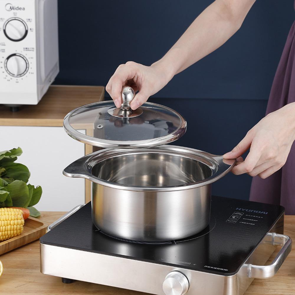 Multi Purpose Cooking Boiling Pot One Person Hot Pot Portable Soup Pot  Food Cooking