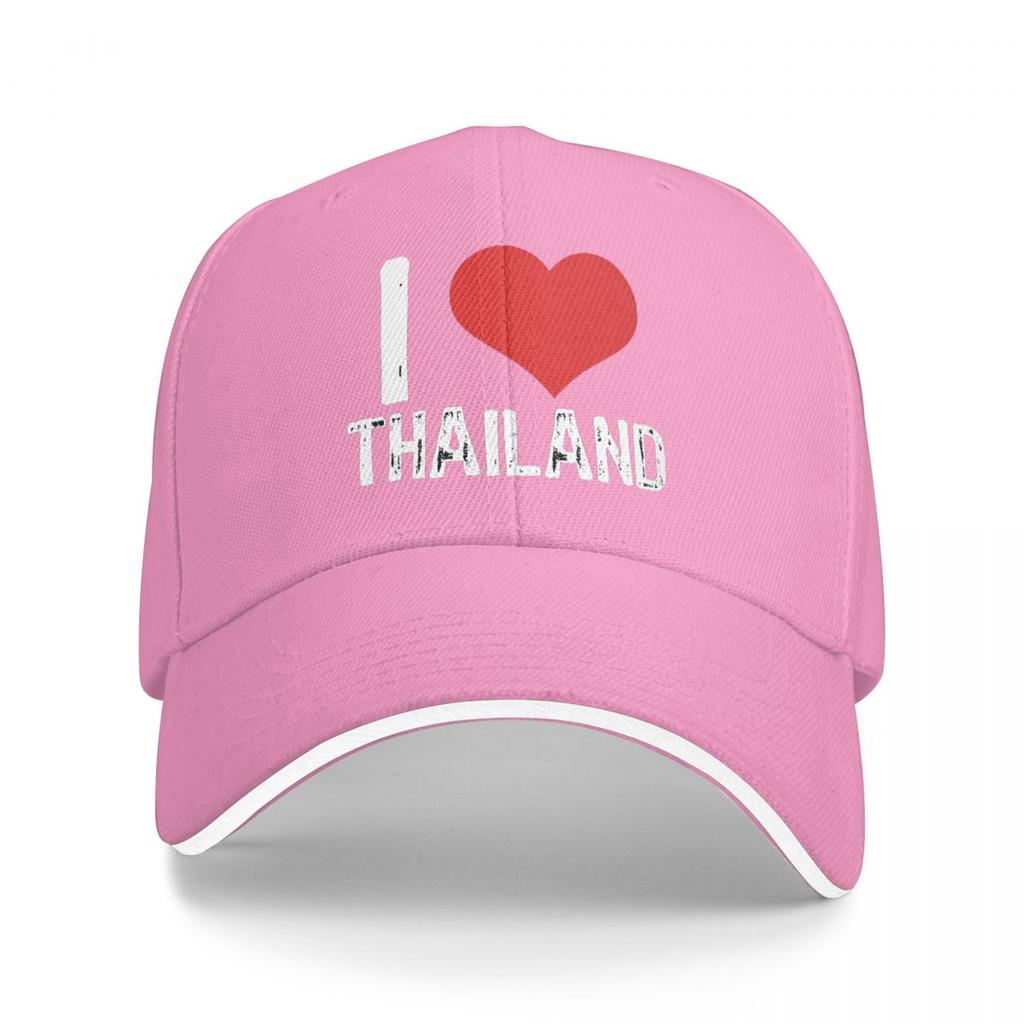 I Love Thailand Baseball Caps Snapback Baseball Hats Breathable Casual Casquette Outdoor Unisex