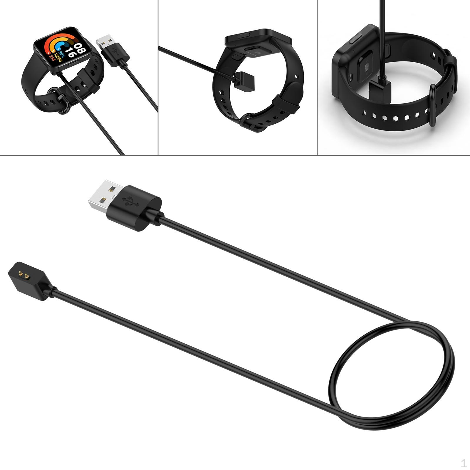 

USB-кабель для зарядки, черный пластик для Xiaomi Redmi Watch 2 Redmi Watch 2 Lite, 1 м 1m