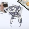 Women's Spring Summer Ethnic Cotton-Linen Triangle Scarf - Versatile, Lightweight Rose Shawl