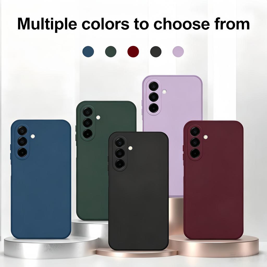 Noble Fashion Solid Colour Shockproof Protective Liquid Silicone Case For Samsung Galaxy A36