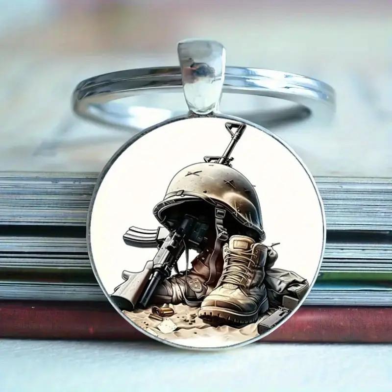 Vintage Military Style Zippo Lighter With Battle Boots Helmet And Weapon Design For Collectors Gift