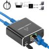 1 to 2 RJ45 Ethernet Splitter Converter with USB Power Cord for Gigabit Networking  Expansion Multiple Device Connection
