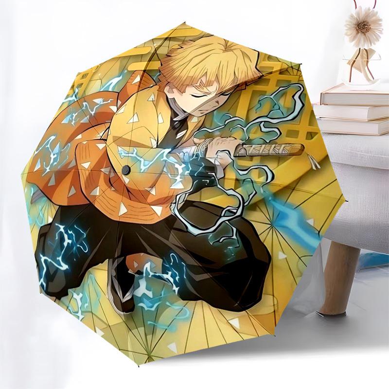 

1pc Anime Character Automatic Opening Folding Umbrella, 8 Bone Iron Frame, Outdoorb for Fans, Travelers, Daily Use, Gift Idea.K031
