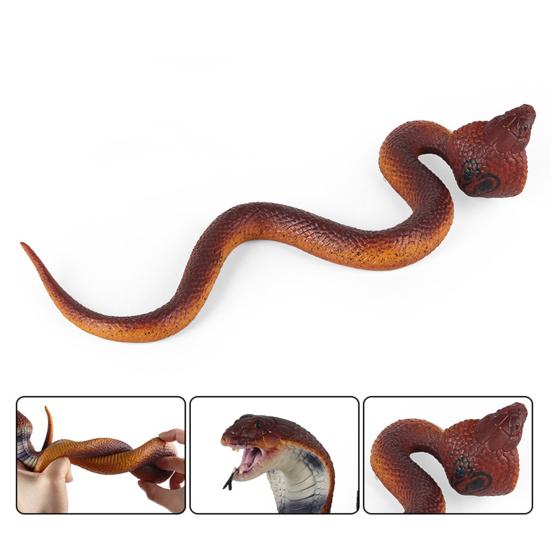 Decoration Flexible Eco-friendly Soft Animal Model Children Educational Toys Trimeresurus Stejnegeri