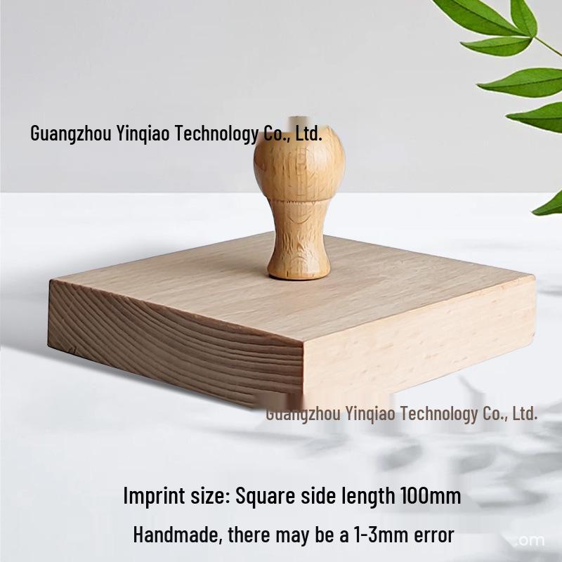 Custom DIY Wooden Rubber Stamp for Engraving and Journal Design