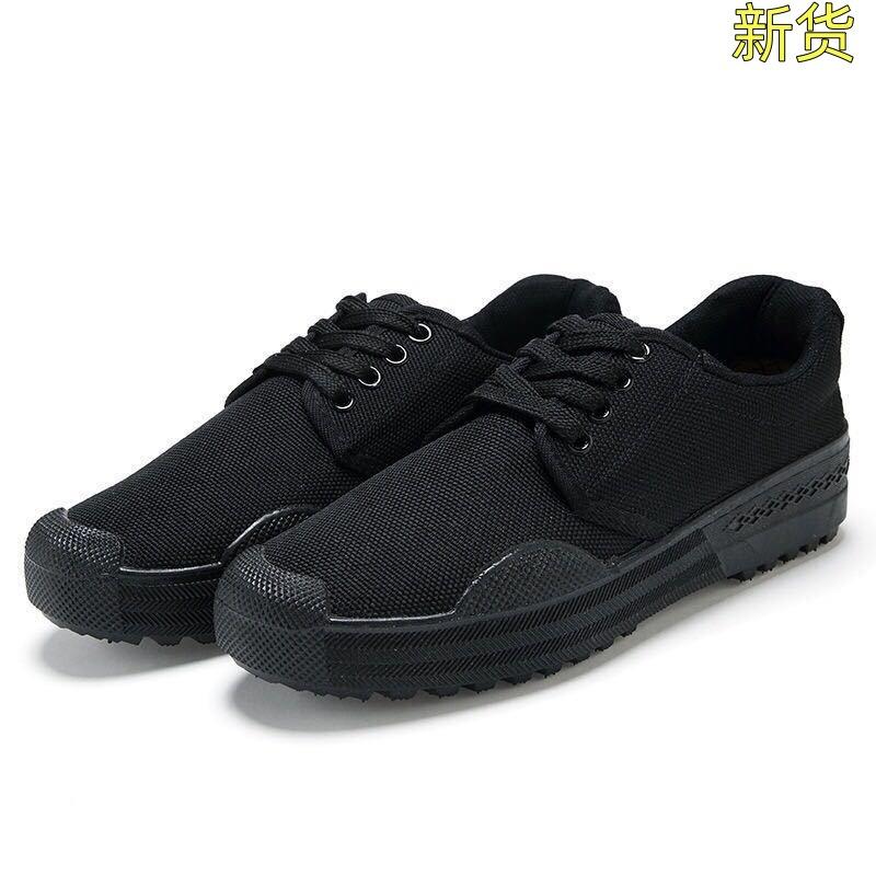 Men's spring liberation shoes training shoes Student military training shoes Wear-resistant, breathable and non-slip rubber shoes Work labor insurance