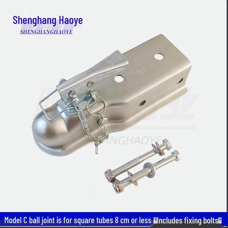 Anti-Detachment Wear-Resistant Cast Steel Trailer Tow Ball Cover for RVs & Boats