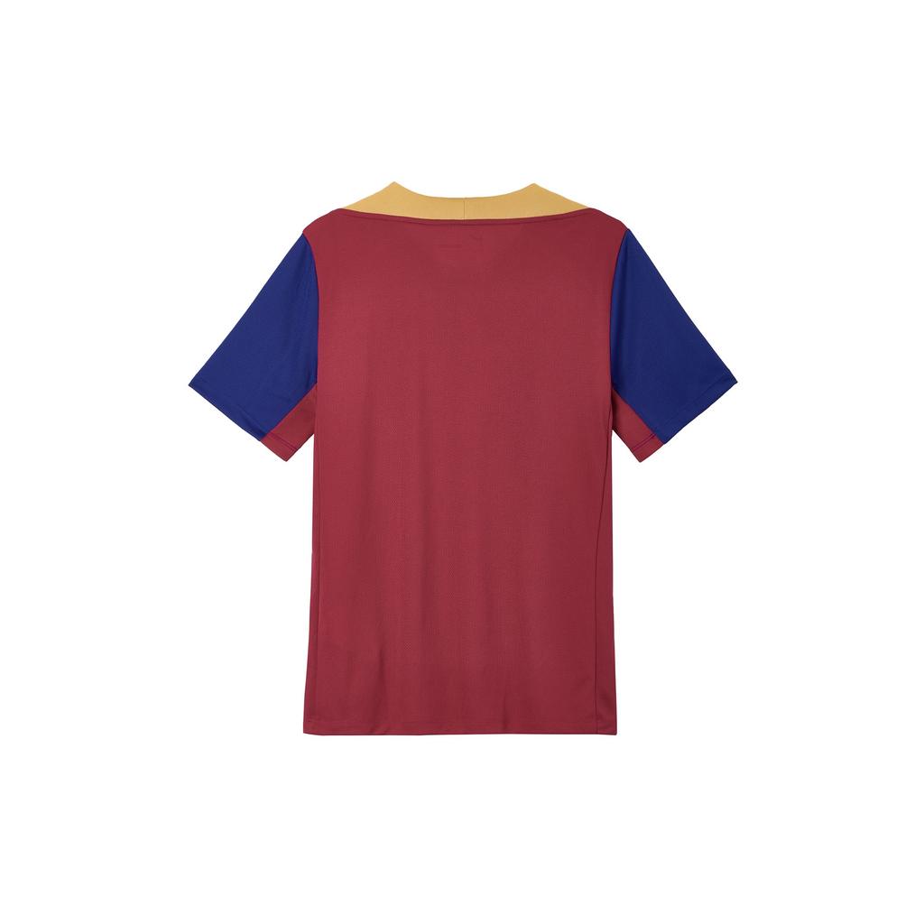 Nike Dri-Fit Soccer Knit Top Color Block Logo Print Crew Neck Short Sleeve T-Shirt Men Tops Red FJ5439-621