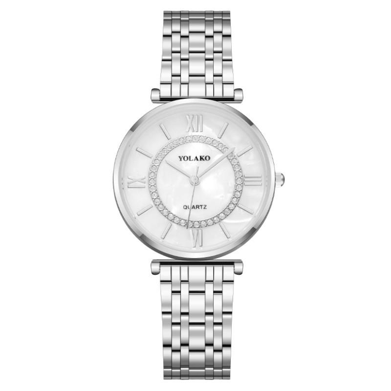 

Fashion Wheel Watch For Women With Quartz Movement And 24hour Indicator срібний