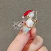 Rinhoo Xmas Enamel Penguin Snowman Hats Brooch Pins Christmas Socks Animal Penguin Insect Gloves New Year Gift Jewelry