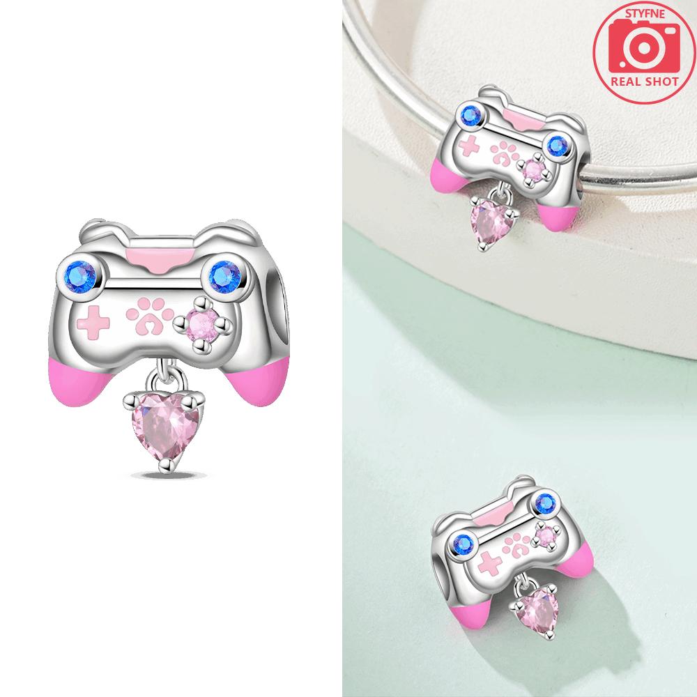 

Розовые Туфли Игровая Консоль Лебедь Подвеска Луна Ребенок Оригинальные Бусины Подходят для Браслета Женщины Медь День Защиты Детей Подарочный Набор Ювелирные Изделия