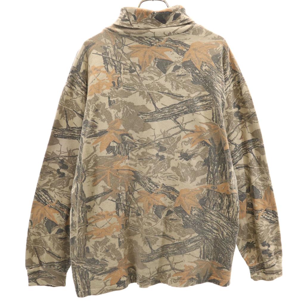 RED HEAD 90s Made in USA Old Realtree Pattern Long sleeve mock turtleneck T-shirt Men's Used