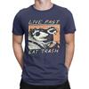 T-shirt Homme Raccoon Graphique Live Fast Eat Trash T-shirt Casual Manches Courtes Col Rond Coton 4XL Vêtements