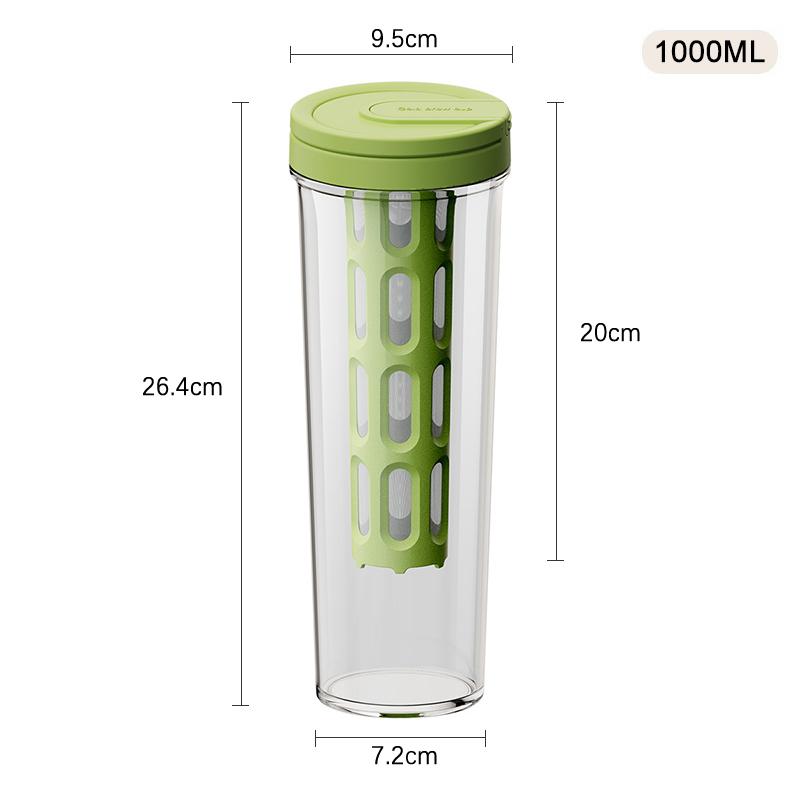 Cold Brew Coffee Pot High-Capacity Espresso Filter Bottle Cold Brewing Pot Portable Iced Brew Coffee Maker Juice Coffe Kettle